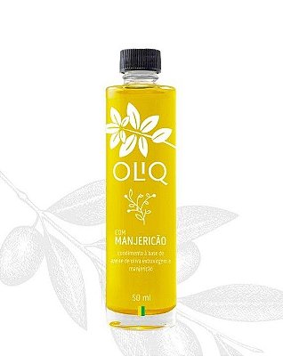 Azeite de oliva Extravirgem com Manjericão Oliq 50ml