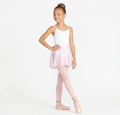 Saia de Ballet Rosa em Jersey | Cós em Helanca | Infantil | Evidence