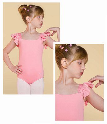 Collant de Ballet Alça com Babados