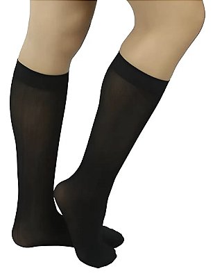 Meia 3/4 Preta Infantil