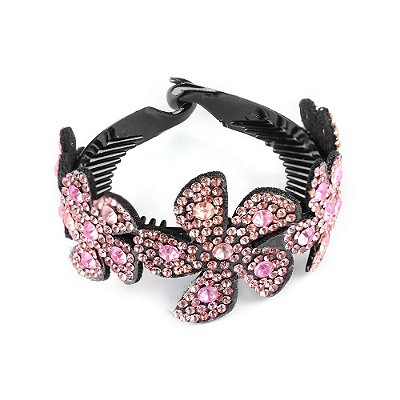 Arranjo para Coque Ballet - Presilha Strass com Expansão