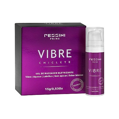 Vibre Excitante Unissex Sabor Chiclete 15g