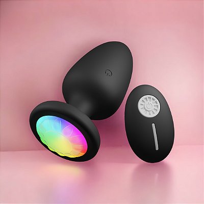 Plug Radiance com 10 modos de Vibração Luz de Led e Controle Remoto