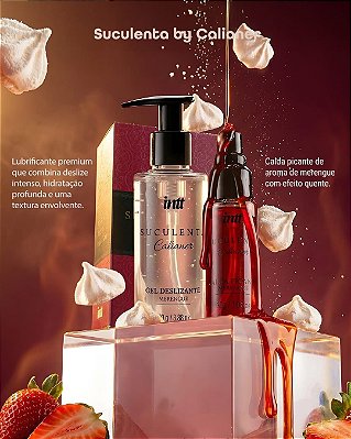Kit Suculenta Lubrificante Premium e Calda Picante Sabor Merengue - Intt