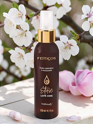 Êxtase Óleo Corporal e Massagem em Spray Fragrância Love Chic 120ml Feitiços Aromáticos