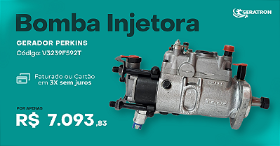 Banner Mini Bomba Injetora Gerador Perkins