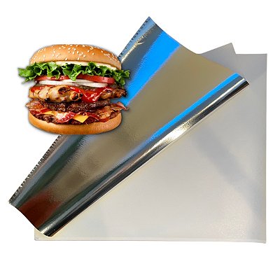Papel Acoplado Branco Metalizado Térmico 30x45 - 2.500un