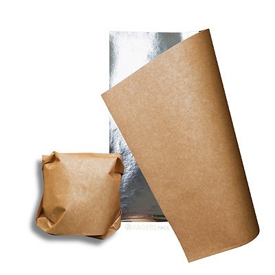 Papel Acoplado Kraft Natural Térmico Delivery 30x45 - 500un