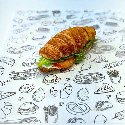 Papel Barreira Original Lanches Antigordura e Umidade 30x38cm 500un