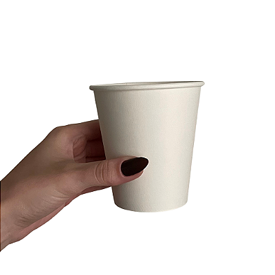 Copo Papel Branco 300/350ml Biodegradável Térmico - 50un