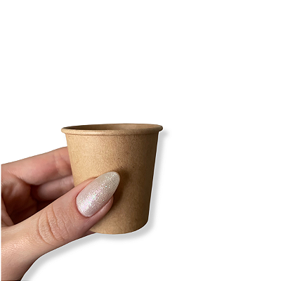 Copo Papel Kraft 60ml Biodegradável Térmico - 50un