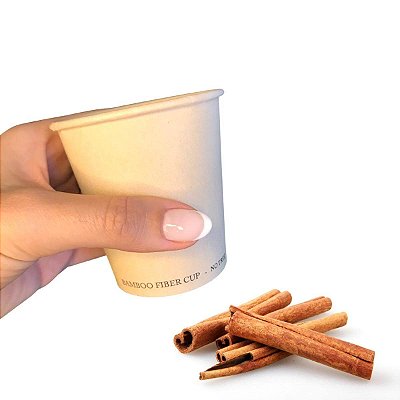 Copo Fibra Bambu 200ml Biodegradável Térmico - 50un