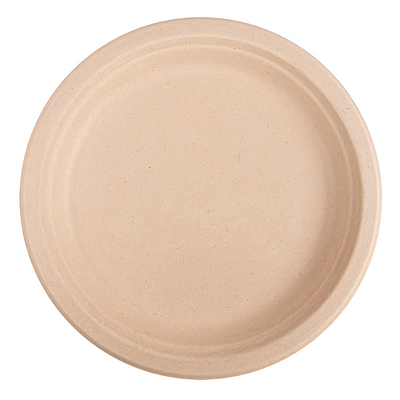 Pratos Bagaço Cana Natural Ø23x2cm Anders Pack - 50un