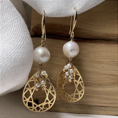 Brincos “Chiostro del Paradiso” ( pérolas barrocas )