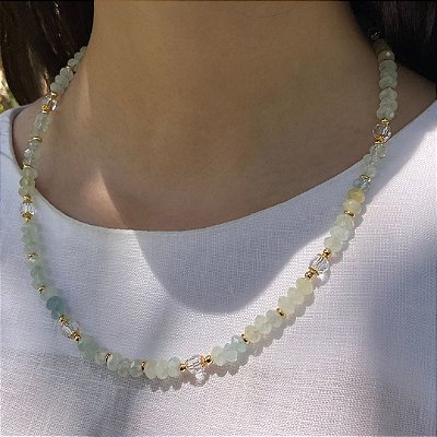 Colar “Bagni di Tiberio” ( Água marinha )