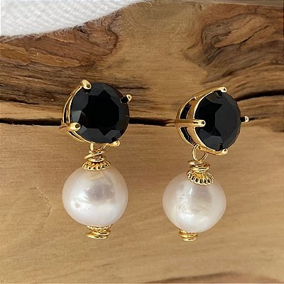 Brincos “Notte a Ravello” ( pérolas barrocas )