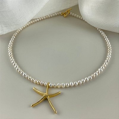 Colar Stella Di Amalfi ( pérolas barrocas )