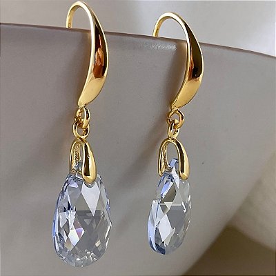 Brincos Licht (cristal austríaco Blue shadow)