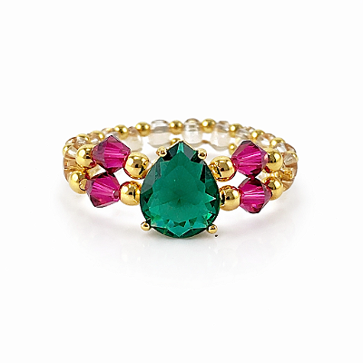 Anel Roseto Verde