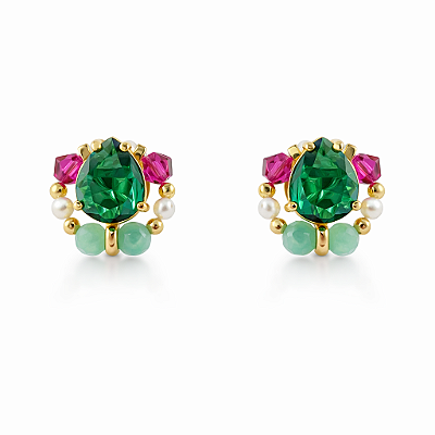 Brincos Roseto Verde