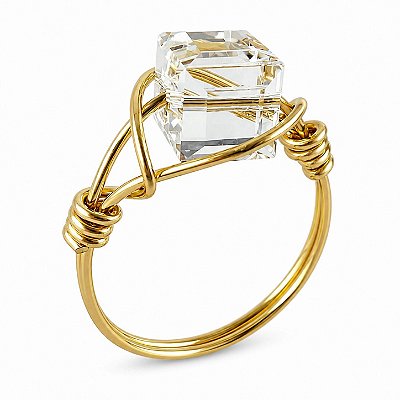 Anel Kubus cristal