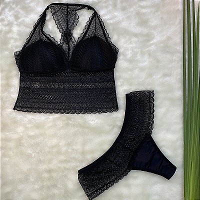Conjunto Cropped Renda Nadador