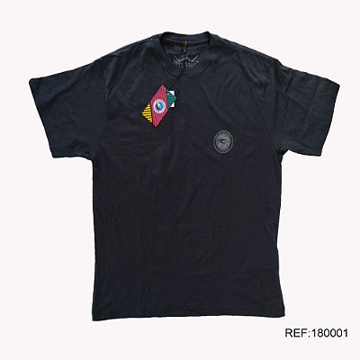Camiseta Masculina Fio 30 Penteado Wbs 180001 Cinza Escuro