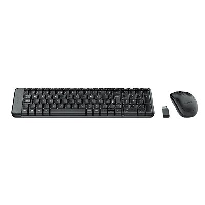 Teclado e mouse wireless MK220 sem fio Logitech