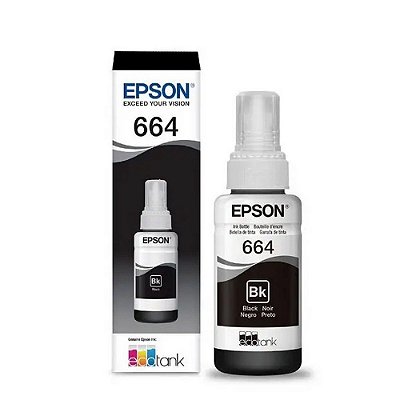Refil tinta Epson T664120 preto original