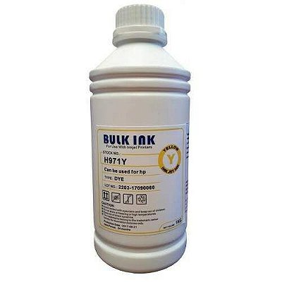 TINTA CORANTE COMPATIVEL HP AMARELA 1L