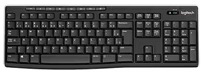 Teclado sem fio wireless K270 preto Logitech