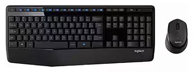 Kit teclado e mouse wireless multimídia MK345 preto Logitech