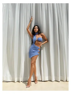 VESTIDO CURTO MOAH CROCHET