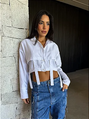 CAMISA CROPPED MIA OFF PRE-VENDA