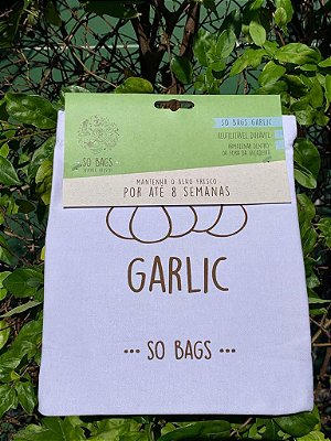 Saco Ecológico Para Conservar Alho - So Bags Garlic