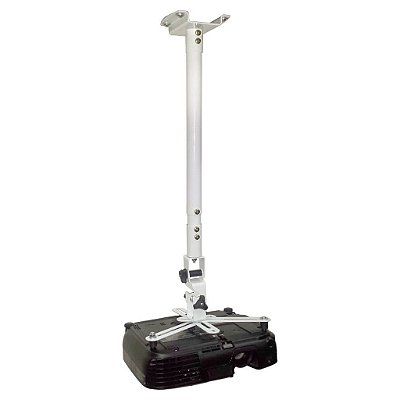 Suporte de Projetor para Teto ou Parede com Extensão Branco