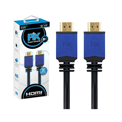 Cabo HDMI 8K 2.1 Pix Linha Plus