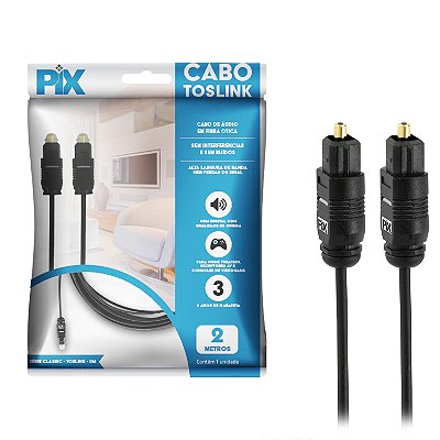 Cabo Optico Toslink Fibra