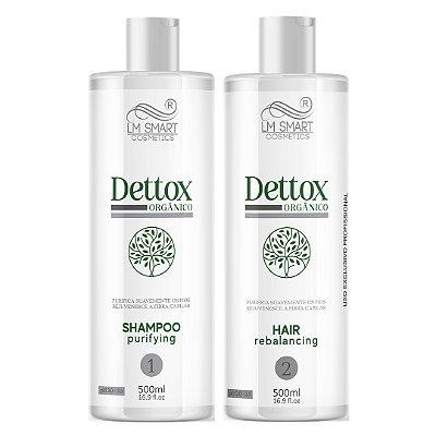 Kit Shampoo + Regulador de PH 500ml - Dettox Orgânico | LM Smart Cosmetics