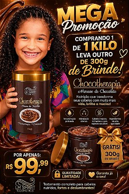 Máscara Teia Umectante 1Kg - Chocotherapia | LM Smart Cosmetics
