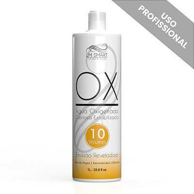 Água Oxigenada Estabilizada 900ml - OX 10vl | LM Smart Cosmetics