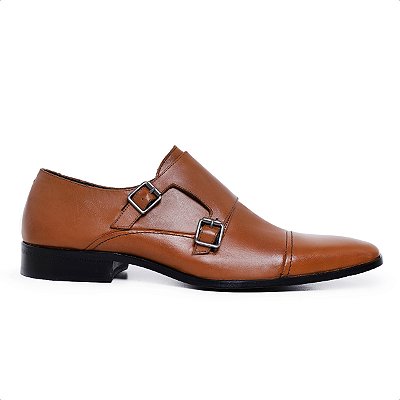Double Monk Strap Social Caramelo, Ref: 041