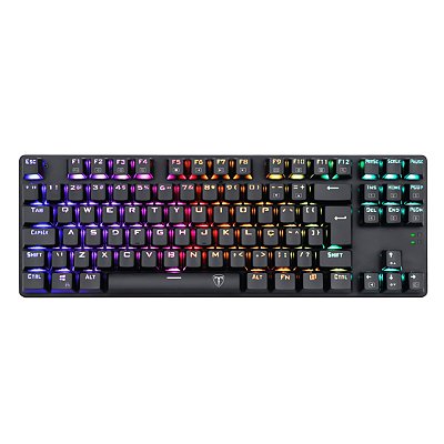 Teclado Gamer Mecânico USB RGB T-Dagger Bora Switch Red - T-GK315-RD