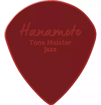 Palheta Hanamoto Tone Meister Jazz Vermelha - Pacote com 6 unidades