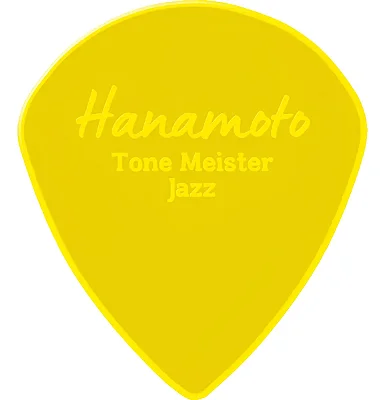 Palheta Hanamoto Tone Meister Jazz Amarela - Pacote com 6 unidades