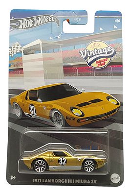 Hot Wheels Temáticos Vintage Racing Lamborghini Miura Hrv03