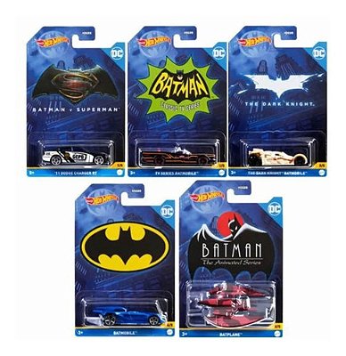 Hot Wheels - Batman - Set C/ 05 - Hdg89 - Mattel