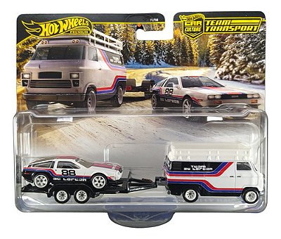 Hot Wheels Team Transport Dmc Delorean & Rally Hauler