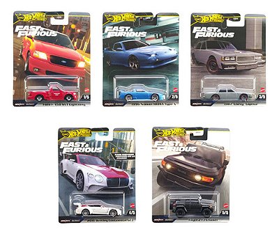 Hot Wheels Premium Velozes E Furiosos Set C/ 05 Svtver Hnw46