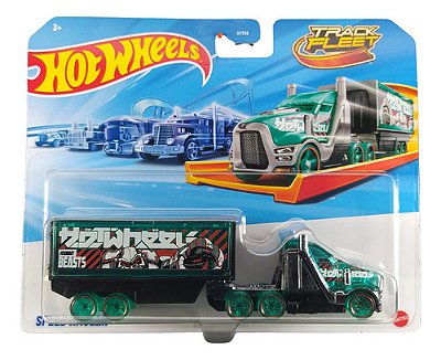 Hot Wheels Caminhão Trackfleet Speed Hauler Jcm66